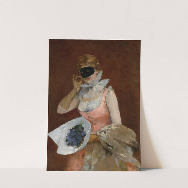 Mujer Con Máscara (The Masque) by Francesc Miralles i Galaup