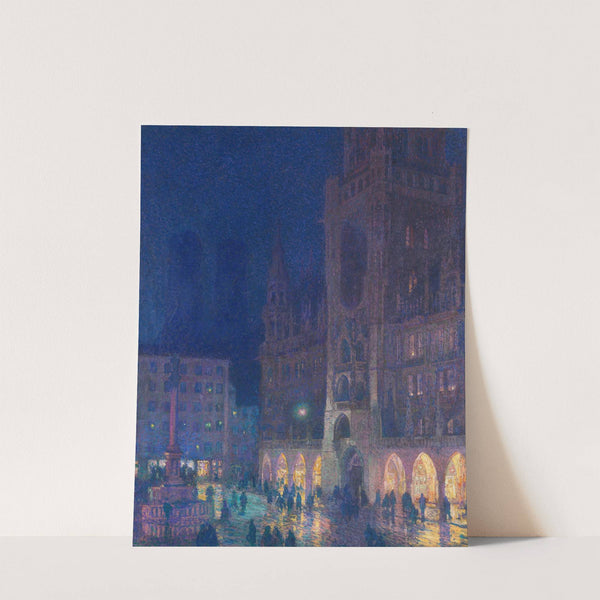 München, Marienplatz by Charles Johann Palmié