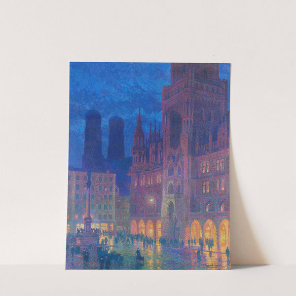 München, Marienplatz by Charles Johann Palmié