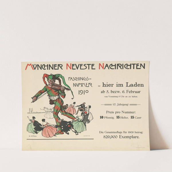 Münchner neueste Nachrichten. Faschingsnummer 1910 (1910) by Robert Strudel
