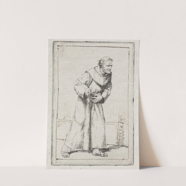 Munken har mavepine by Carl Bloch