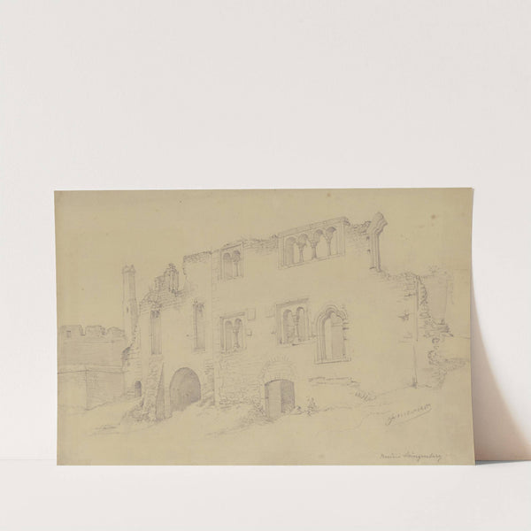 Münzenberg ruins by Johann Heinrich Hasselhorst