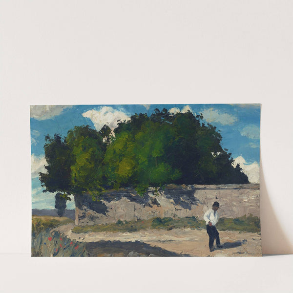 Mur de jardin (circa 1867-1868) by Paul Cézanne