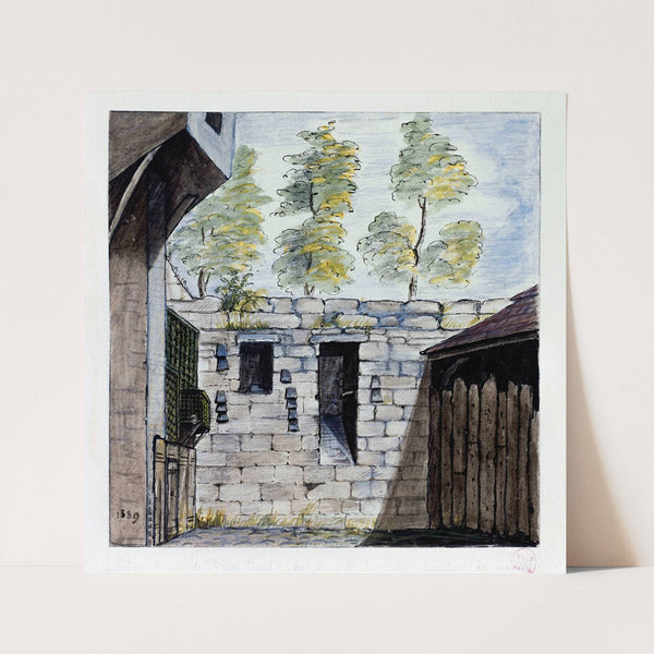 Mur d’enceinte de Philippe Auguste (1839) by Alfred Bonnardot