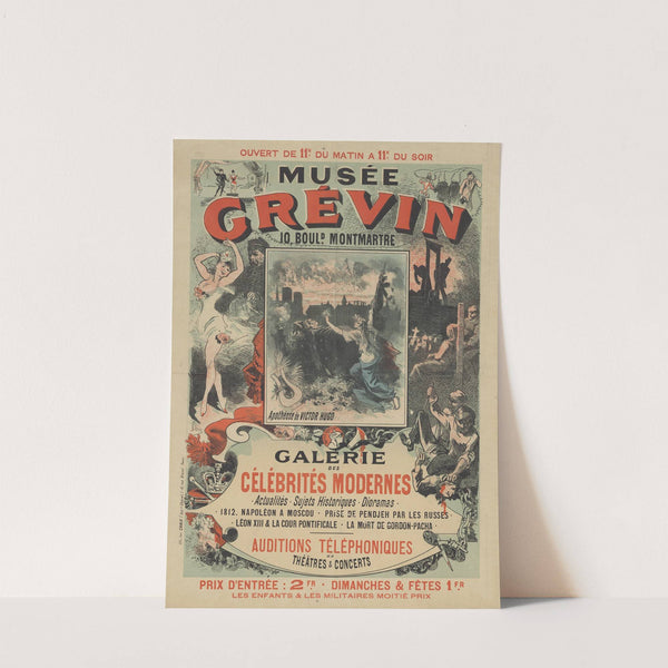 Musée Grévin, 10, boulevard Montmartre. Apothéose de Victor Hugo Galerie des célébrités modernes (1885) by Jules Chéret