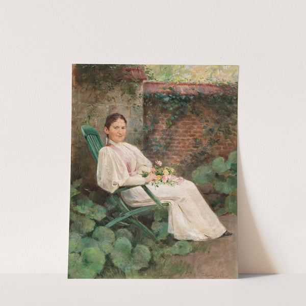 Mußestunde im Garten by Frantisek Dvorak