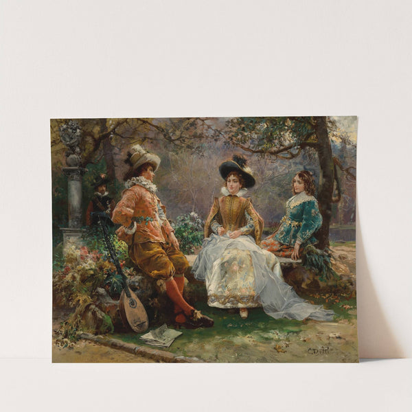 Music in the garden by Cesare Auguste Detti