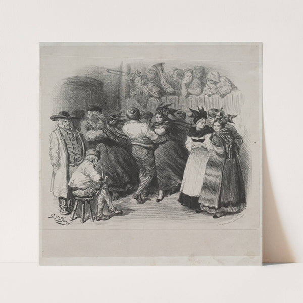 Musical Works of Ernest Doré; Souvenir of Alsace, Alsatian Dance – Title Page (late 1800s) by Gustave Doré