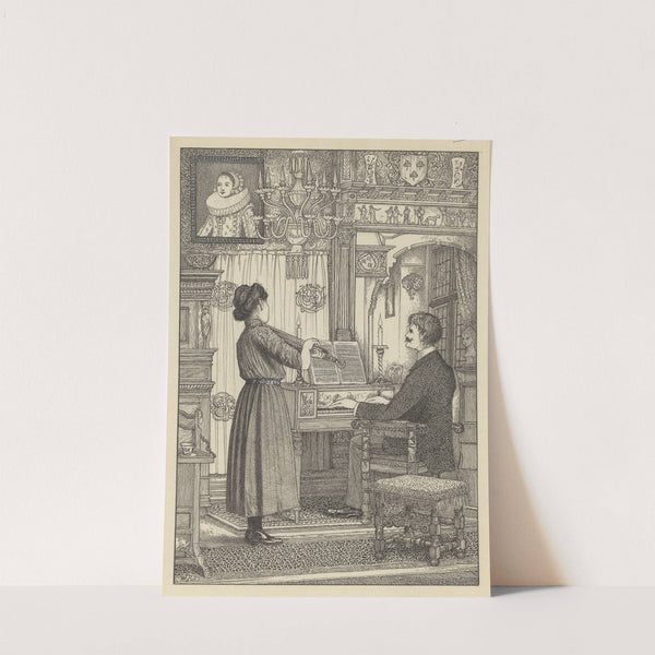 Musicerende man en vrouw by Willem Pothast