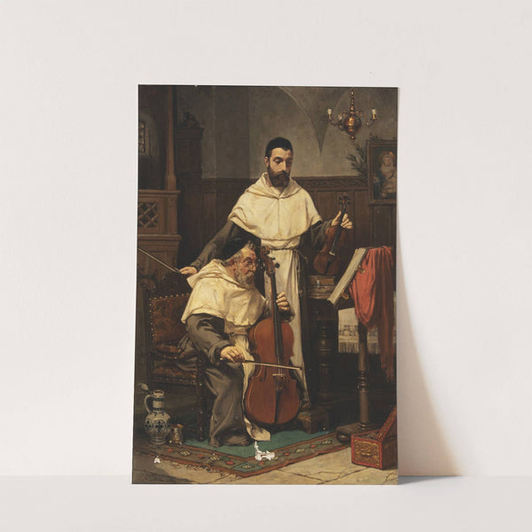 Musicerende munke by Valdemar Sichelkow