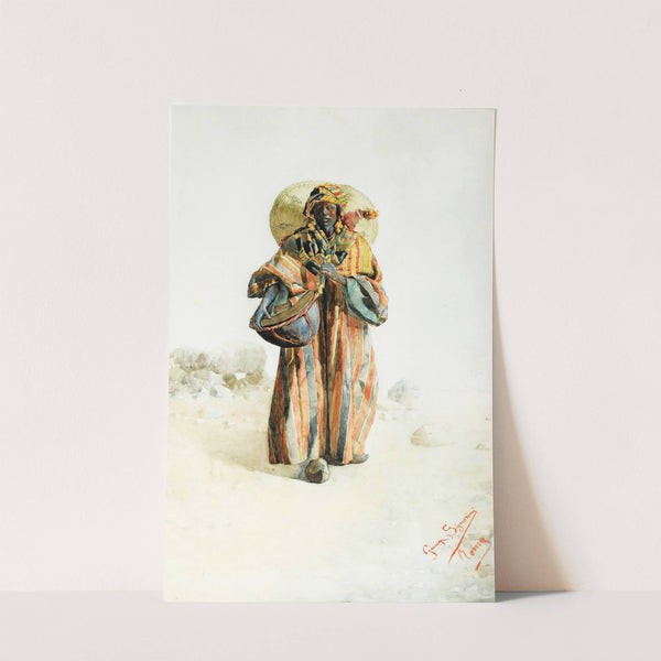 Musician With A Drum by Giuseppe Signorini