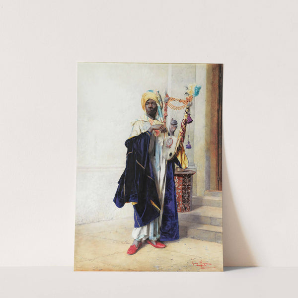 Musician With Cithar by Giuseppe Signorini