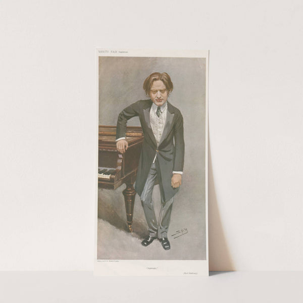 Musicians; ‘Impromptu’, Mark Hambourg (1908) by Leslie Matthew Ward