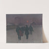 Musicians Returning in the Early Morning through Snowed Landscape by Jozef Teodor Mousson