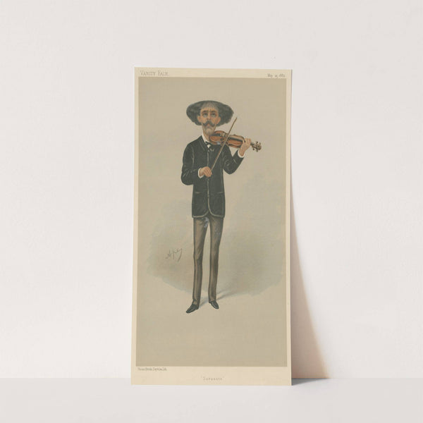 Musicians; ‘Sarasate’, Senor Palbo Martin Meliton Sarasate, May 25, 1889 (1889) by Carlo Pellegrini