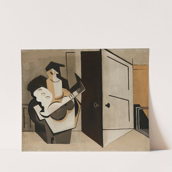 Musicien Dans Un Intérieur (1929) by Louis Marcoussis