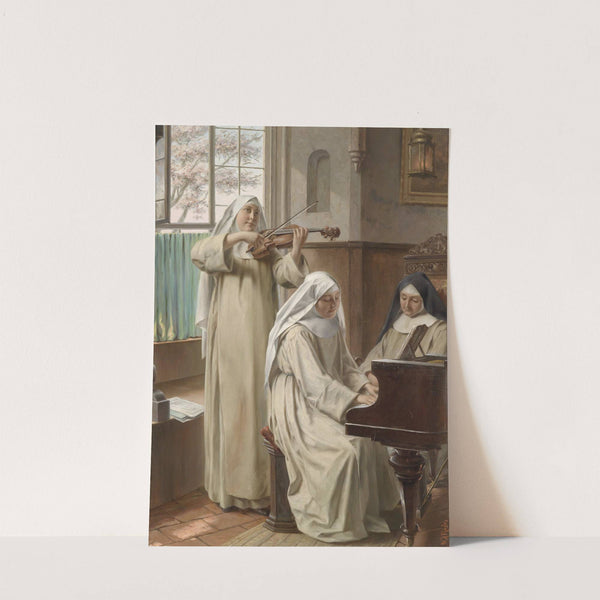 Musik im Kloster by August Wilhelm Roesler