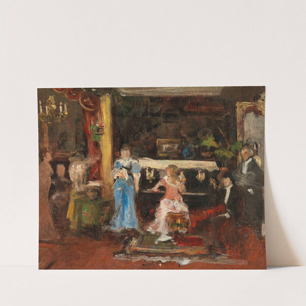 Musikabend im privaten Salon by Mihály Munkácsy