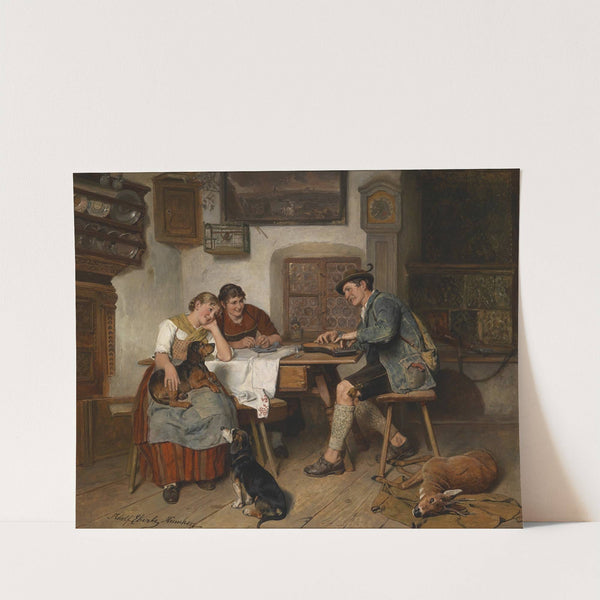 Musikalische Unterhaltung auf der Alm by Adolf Eberle