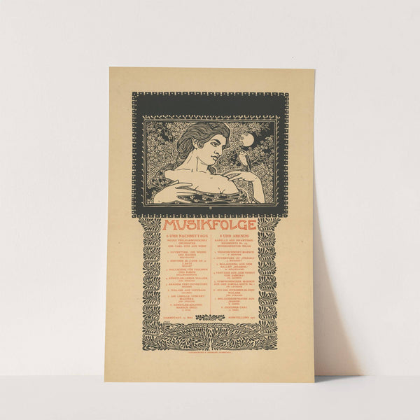 Musikfolge. Neues Philharmonisches Orchester Dir. Carl Stix aus Wien (1901) by Paul Bürck