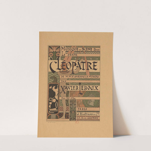 Musique de scène pour le drame Cléopâtre de M.M. V. Sardou & E. Moreau par Xavier Leroux (1890) by Eugène Grasset