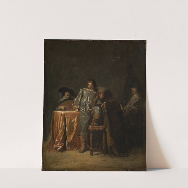 Musizierende Offiziere by Leonaert Bramer