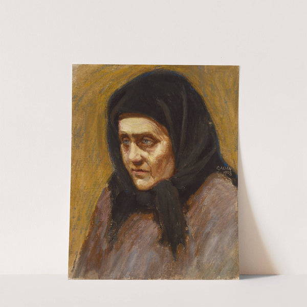 Mustahuivinen nainen (1903) by Akseli Gallen-Kallela