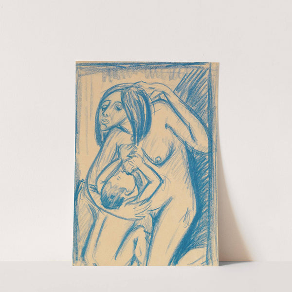 Mutter mit Kind am Busen by Dorothea Maetzel-Johannsen