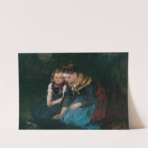 Mutter und Kind by Johann Sperl