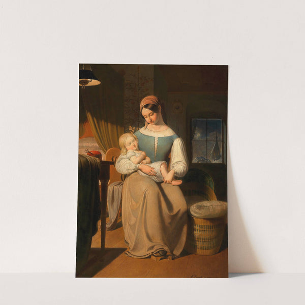 Mutter und Kind zu Weihnachten by Erasmus Von Engert