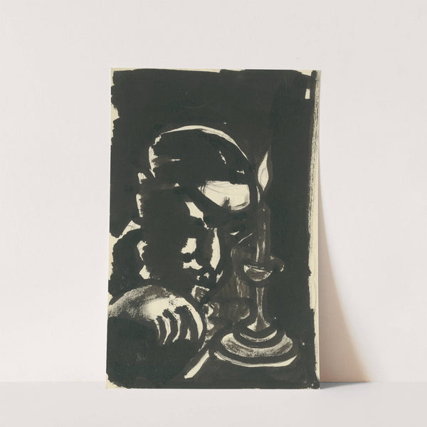 Muž pri sviečke Konštantín by Konštantín Bauer