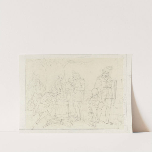 Muzikanten bij een boom by Alexander Hugo Bakker Korff