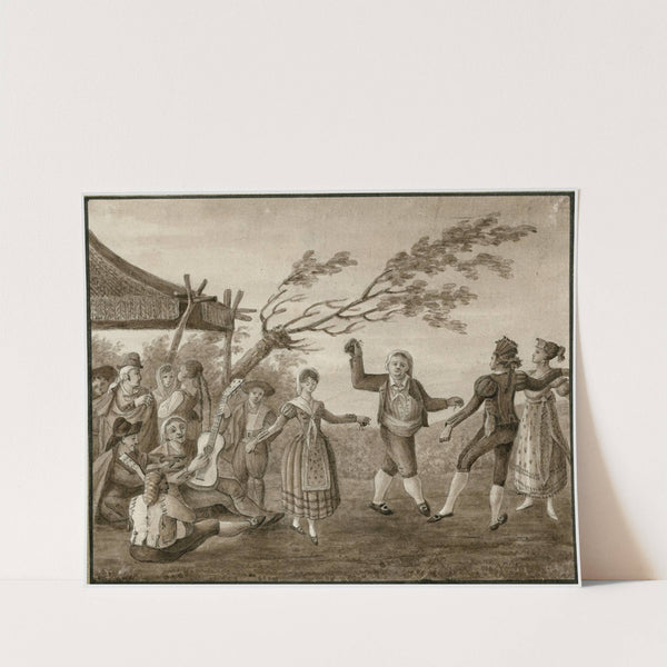 Muzikanten en dansers by Otto Howen