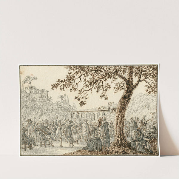 Muzikanten en dansers by Otto Howen