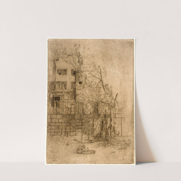 My Back Yard no. 1 (1890) by Julian Alden Weir