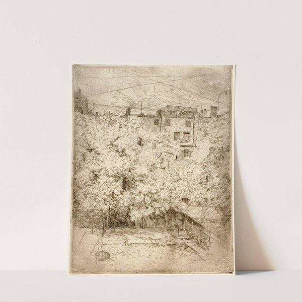 My Back Yard no. 2 (1890) by Julian Alden Weir