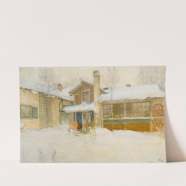 My Country Cottage In Winter, Sundborn (1904) by Carl Larsson
