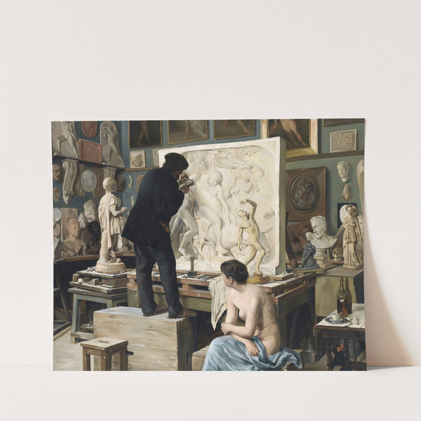 My Father's Studio by Edouard Dantan