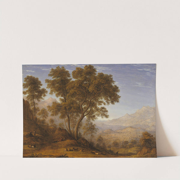 My last view of Italy, looking from the alps over Suza by John Glover