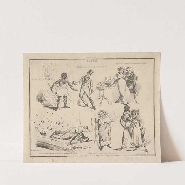 My love she’s so pretty… (1822) by Henry Thomas Alken