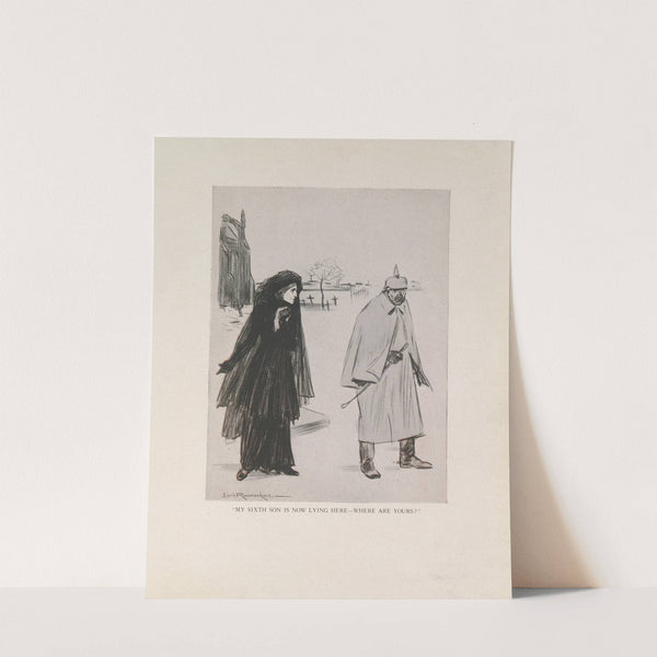 ‘My Sixth Son Is Now Lying Here—Where Are Yours’ (1916-1917) by Louis Raemaekers