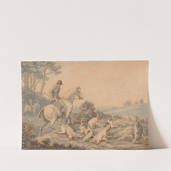Myles Sandys’ Hounds and Huntsmen Scenting a Hare by Thomas Sunderland