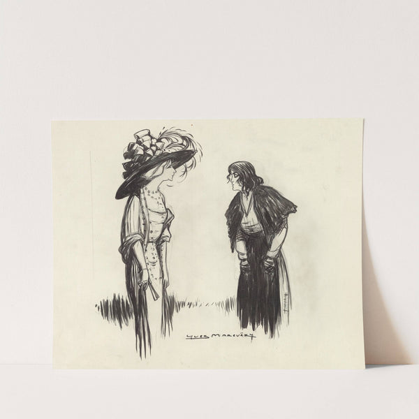 Mylo d’Arcylle et Christiane Mancini dans Prostituée d’Henri Desfontaines (1910) by Yves Marevéry