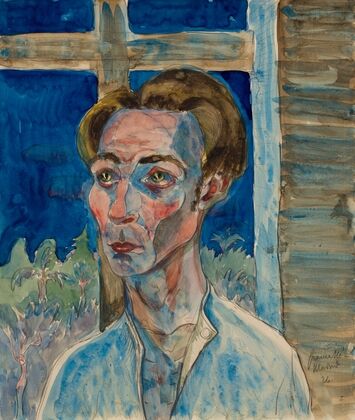 Myself with a Window Frame Cross (1926)