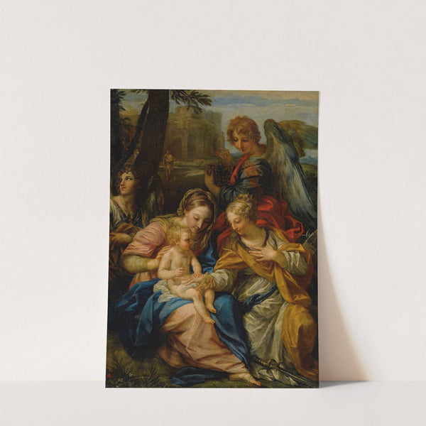 Mystic Marriage Of Saint Catherine Of Alexandria by Carlo Maratti