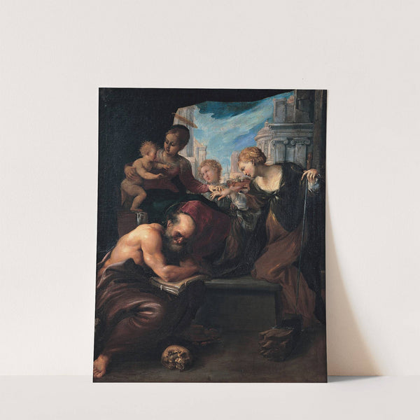 Mystic Marriage Of Saint Catherine by Pietro Faccini