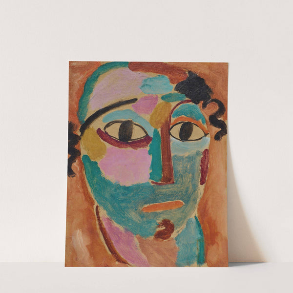 Mysticher Kopf; Das Staunen (1917) by Alexej von Jawlensky