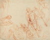 Mythological Composition with Chronos and Harpies (recto)
