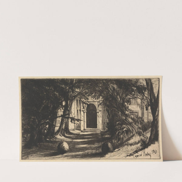 Mytton Hall (1859) by Francis Seymour Haden