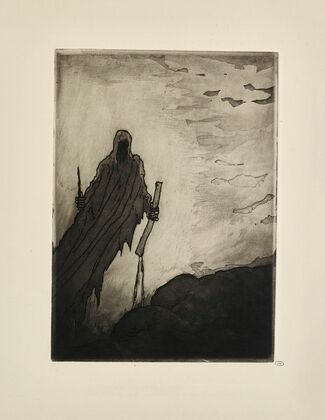 N° 11 – Le voile en s’écartant laissa voir dans deux mains Un bâton, une pierre arrachée aux chemins, Puis un long c (1935)